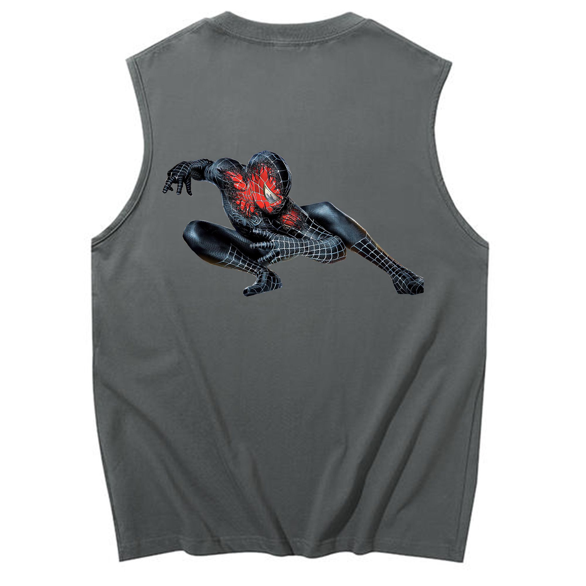 （画像用） Spider Man スパイダーマン コットン100％タンクトップ（背面プリント）